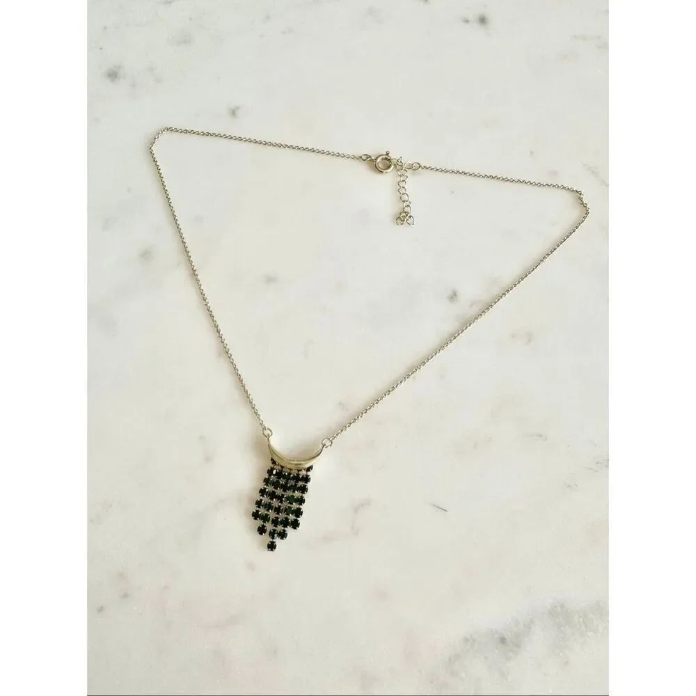Nordstromโs cubic zirconia tasselโnecklace NWOT